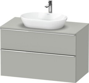 Duravit Waschtischunterschrank D-Neo Wandhängend in Grau Hochglanz, B/T/H: 100 x 55 x 66,4 cm - Bild 1
