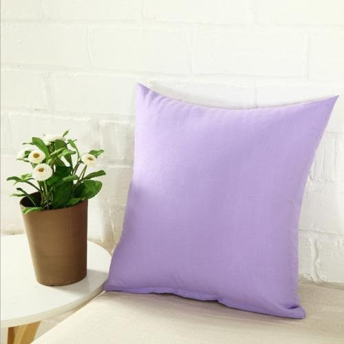 Yiran Furniture Kissenbezug aus Baumwolle und Leinen in Violett, B/H: 40 x 40 cm - Bild 1
