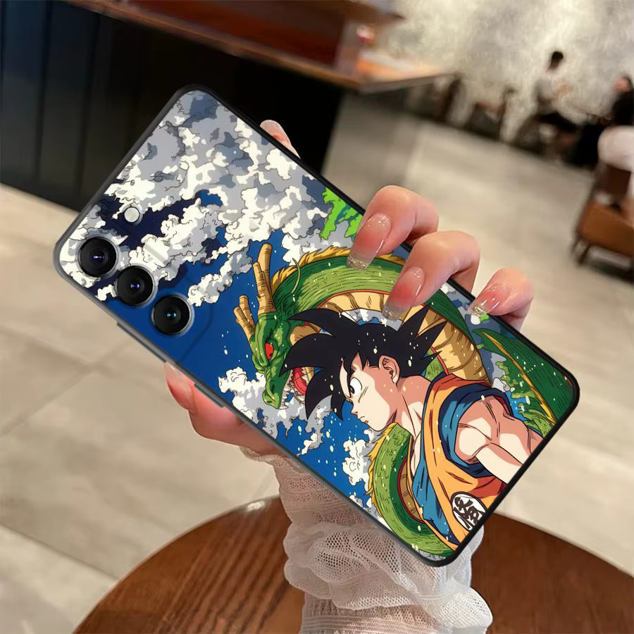 Schutzhülle im Retro Dragon Ball Goku Design für Samsung Galaxy Modelle, Schwarz, weiches Material - Bild 5