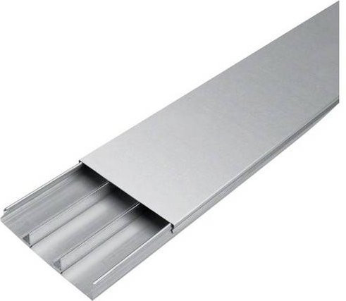 Hager Elektro-Sockelleistensystem UK190283 aus Stahl in Silber, Länge: 200 cm - Bild 1