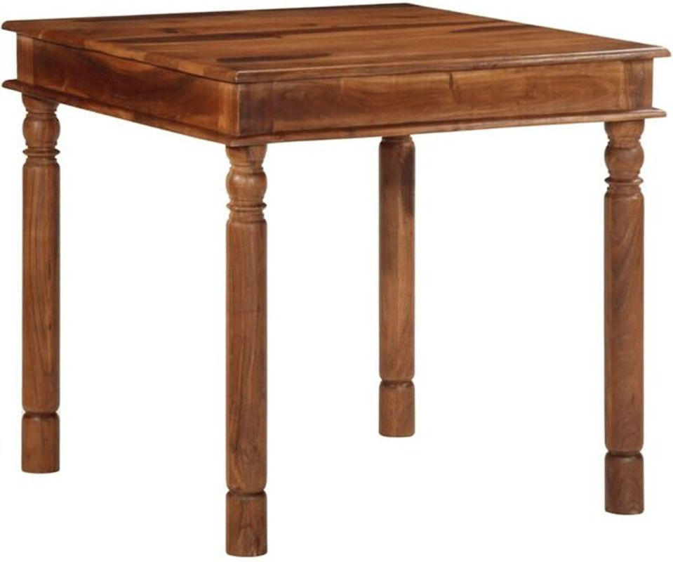 vidaxl Esstisch aus Massivholz Akazie in Braun, quadratisch, B/T/H: 80 x 80 x 77 cm - Bild 1