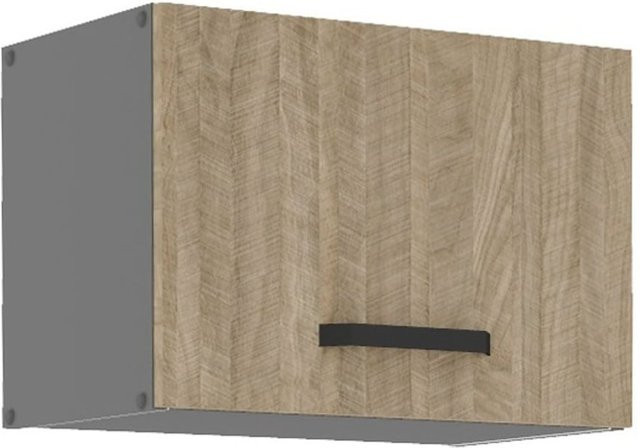 SCANDI Hängeschrank mit Fischgrät-Design in Matt, Breite: 50 cm - Bild 1