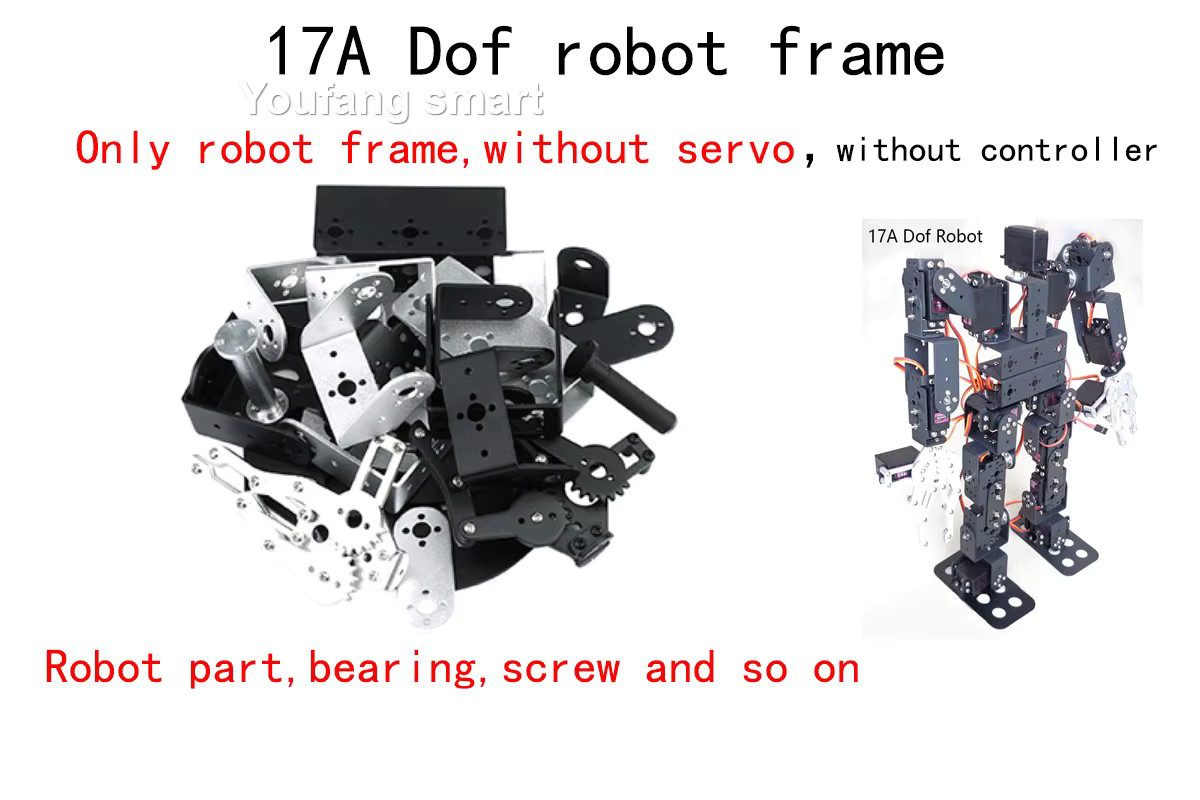 YoufangSmart Humanoides Roboterrahmen-Lernroboter-Set, 17-teiliges Set - Bild 3