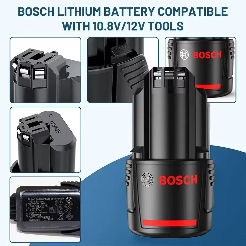 Bosch 12V Li-Ionen Akku BAT411 mit 2,0Ah in Schwarz - Bild 3