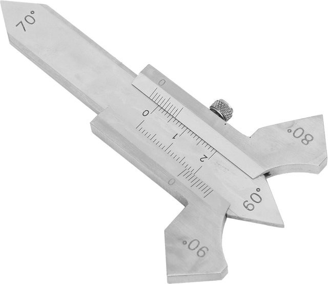 TOMTOP JMS HG01 Manuelle Schweißlehre aus Edelstahl in Silber zur Messung der Kehlnaht-Überhöhung - Bild 1