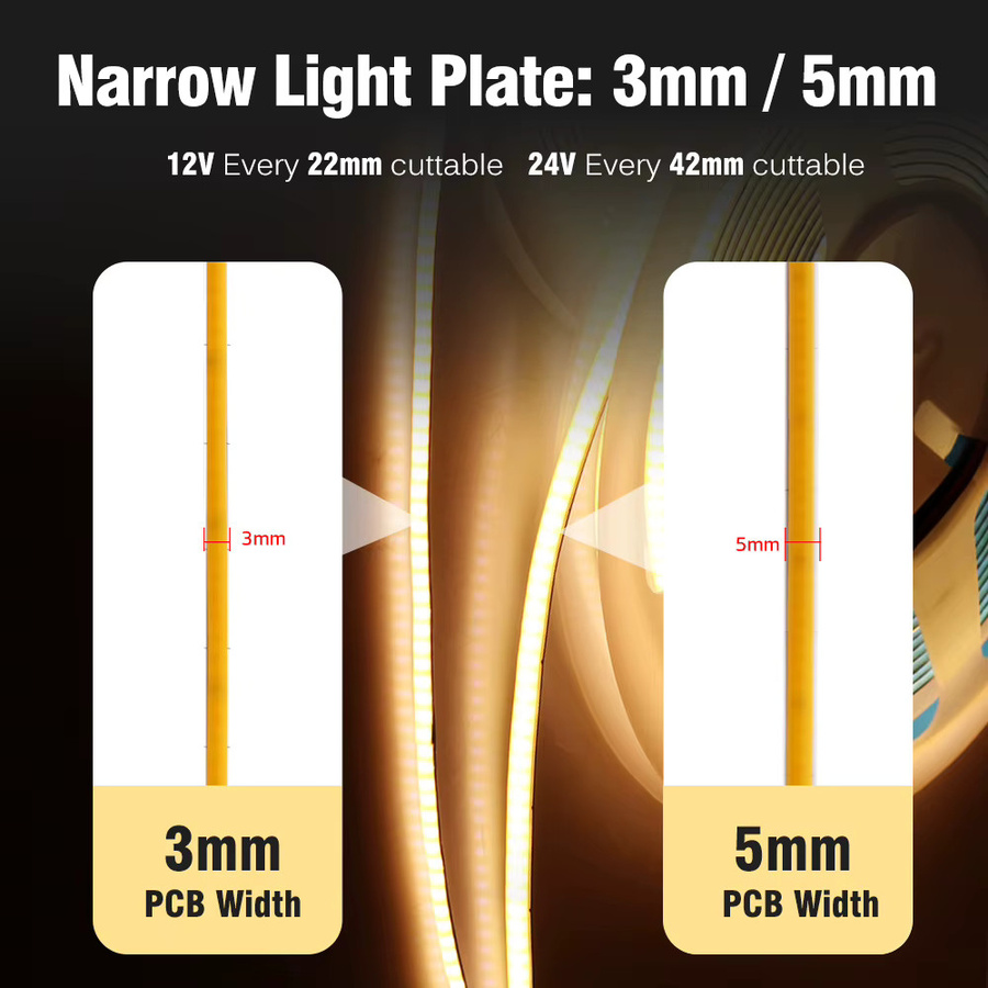 GRAXGROW LED-Lichtstreifen 12V, Weiß, 5 Meter Rolle - Bild 2