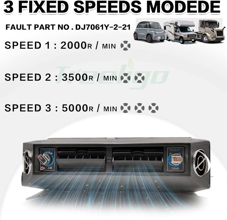 Treeligo Elektroauto-Klimaanlage 12 V für LKW, Wohnmobil, Van und Boot - Bild 4