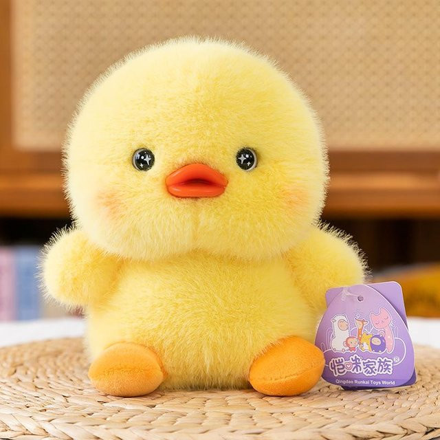 Joyful toys Capybara-Puppe, gelbe Entenpuppe, Plüsch / Textil, 18cm - Bild 1