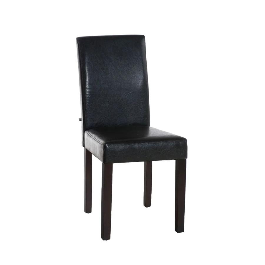 DELUKE Esszimmerstuhl DALAN aus Kunstleder in Braun, B/T/H: 41 x 47 x 91 cm - Bild 2