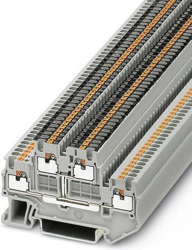 Phoenix Contact 3208540 Doppelstockklemme 3,5mm Schnellanschluss Grau 50 Stück - Bild 1