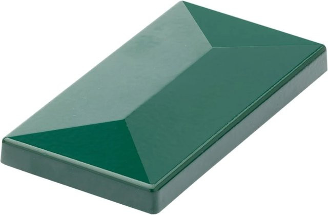 Deutsche Zauntechnik Pfostenkappe aus Aluminium mit Überstand in Moosgrün B/T/H: 50,0 x 20,0 x 0 cm - Bild 1
