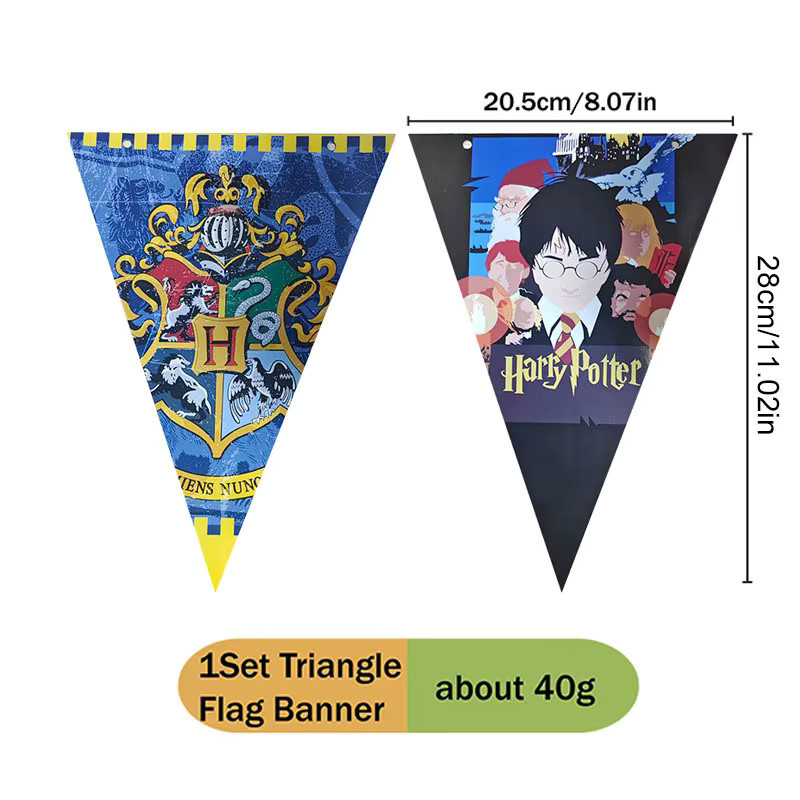Warner Bros. Magie-Akademie Wimpel-Girlande aus Papier, Mehrfarbig, Party-Dekoration für Geburtstage und Feiertage - Bild 6