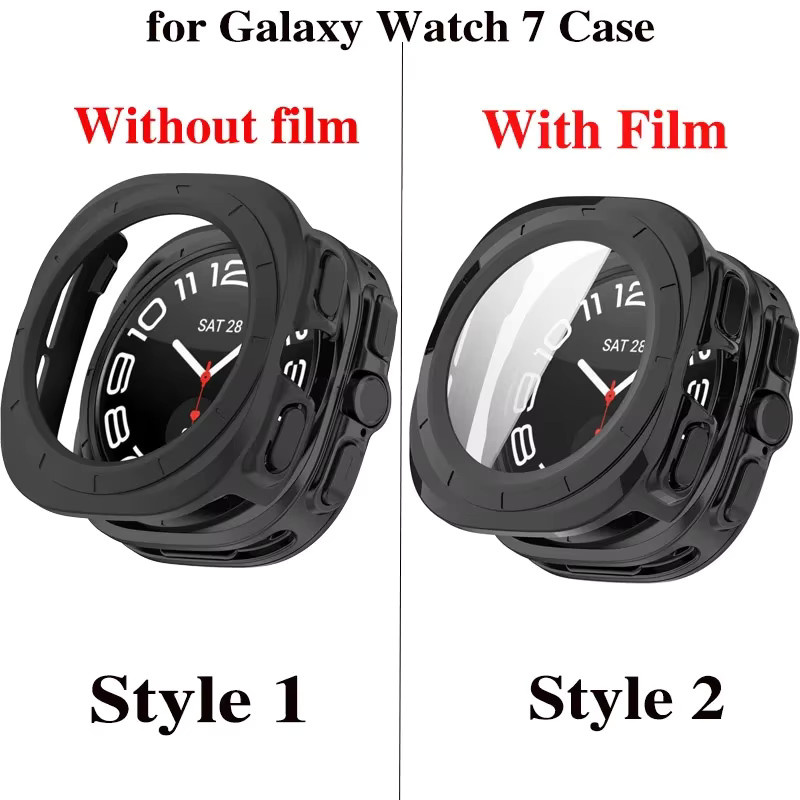 CHIICSMART Schutzhülle für Samsung Galaxy Watch 7 Ultra 47 mm mit gehärtetem Glas und Stoßstange - Bild 3