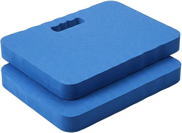 Relaxdays Kniekissen EVA Blau 2er Set Polsternd Leicht Outdoor Geeignet - Bild 1