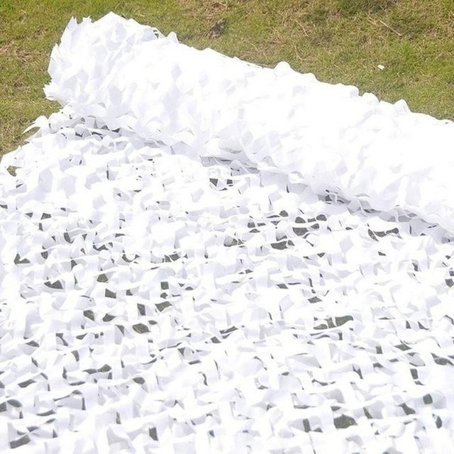 Camouflage Sonnenschutznetz aus Polyester in Grün und Weiß, B x B: 3 x 2 m - Bild 1