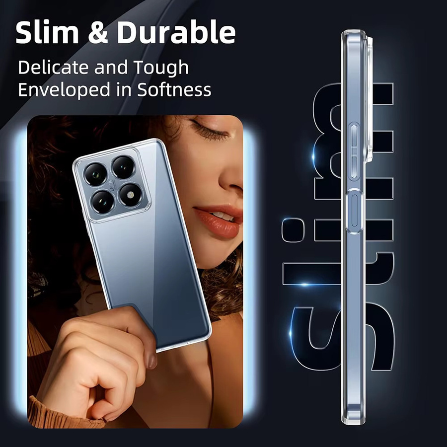 Transparente TPU-Schutzhülle für Xiaomi Mi 17 15 15T 14 14T 13 13T 12 12T 11 11T 10 Lite 10T Pro, Ultradünne Silikonhülle in Transparent - Bild 4