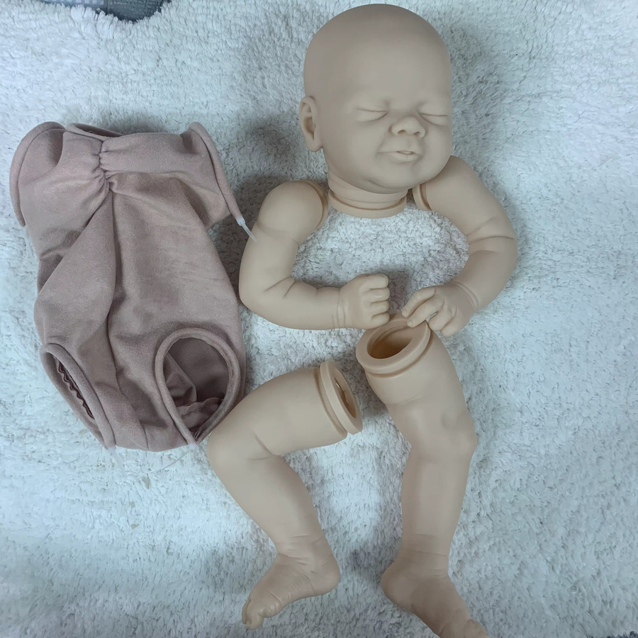NPK Reborn Vito Puppenbausatz, Schlafendes Baby, Silikon, 18-Zoll - Bild 1