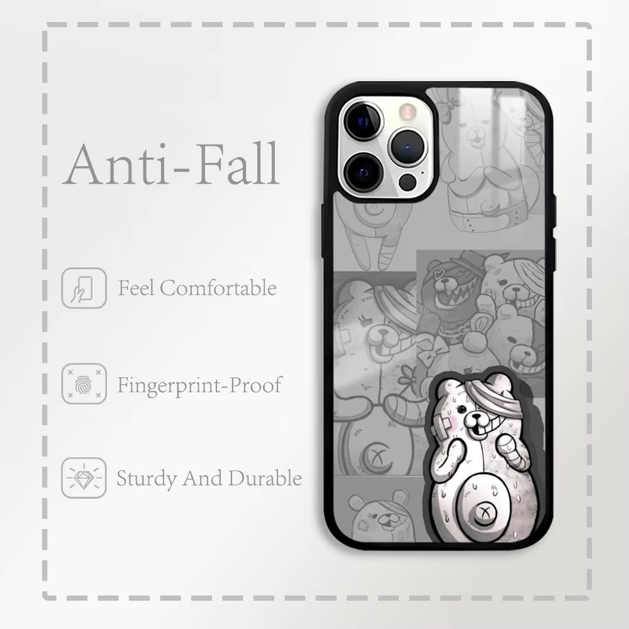 Danganronpa Anime Handyhülle mit MagSafe Spiegel und Wireless Magnetic Cover für iPhone 16 15 14 13 Pro Max Plus Mini, Mehrfarbig - Bild 3