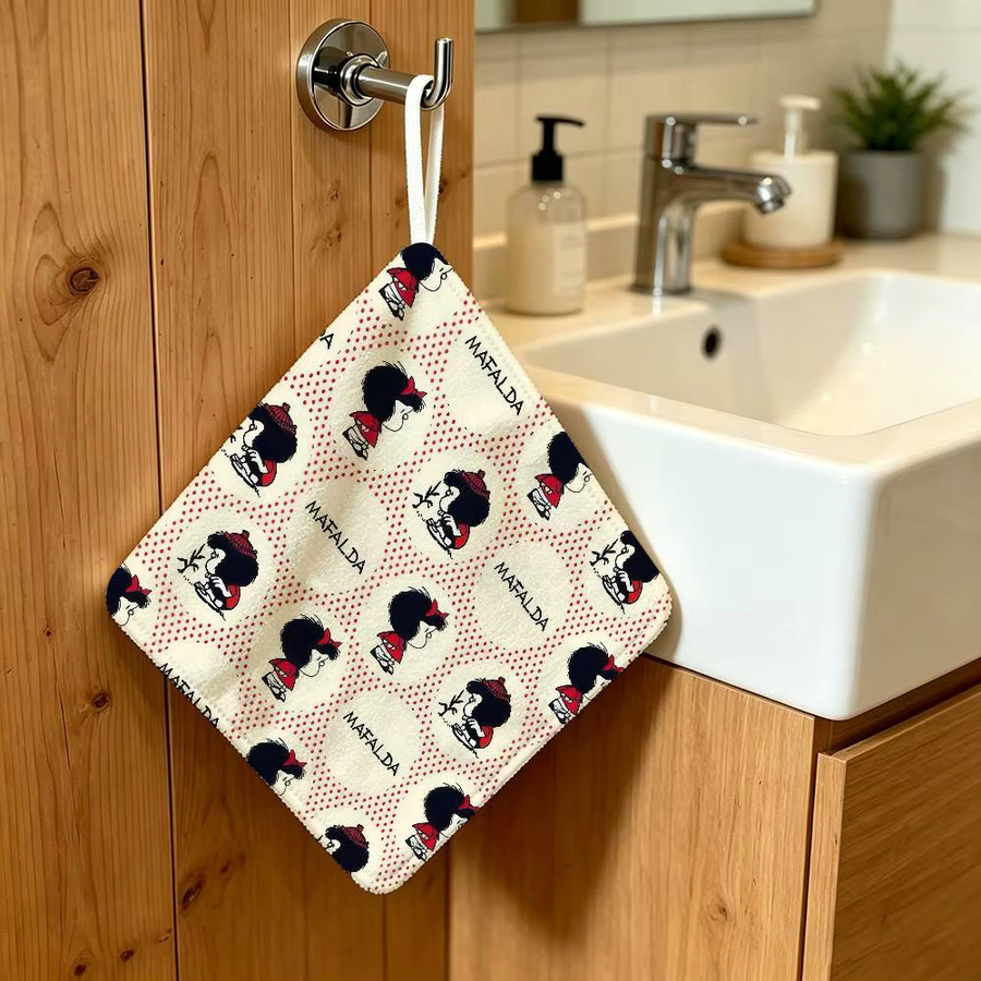 Kayou Anime Handtuch Mafalda Cartoon Design aus Polyester in Multicolour - Bild 2