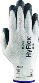 Ansell HyFlex 11-724 Schnittschutzhandschuhe in Weiß/Grau, Größe 9, mit Nitrilbeschichtung, EN 388 Kat. II - Bild 1
