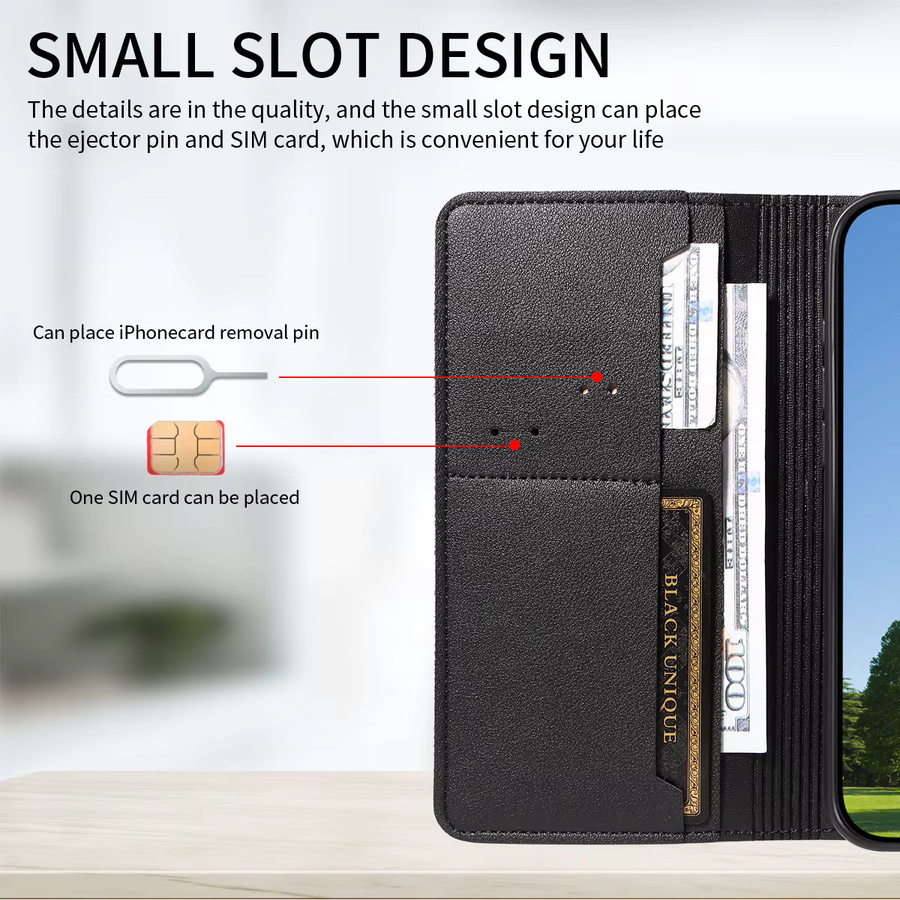 Handyhülle Wallet Cover aus TPU und Leder für Samsung Galaxy A56 A36 A26 A16 A06 A54 A32 A25 A23 A22 A21S A15 A14 A13 A12 in Blau oder Schwarz - Bild 6