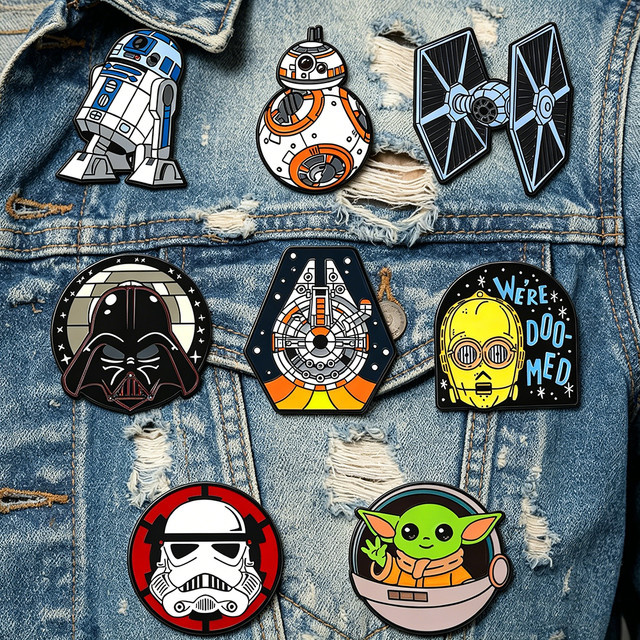 Star Wars Anstecknadel-Set, 8-teilig, Emaille, Bunt - Bild 1