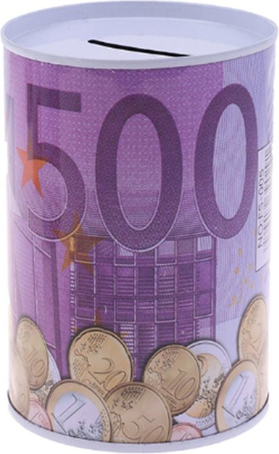 Niedrige EURO-Spardose aus Metall für Kinder zum Sammeln von Bargeld - Bild 1