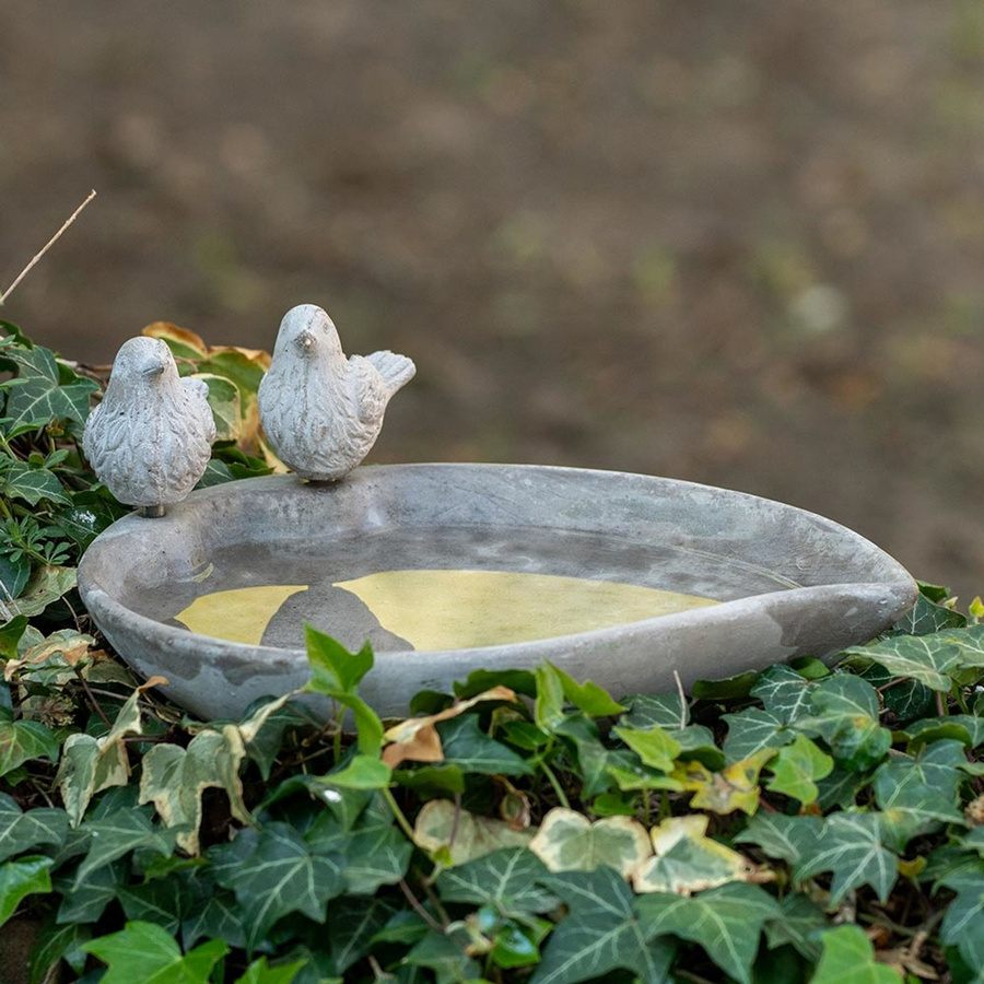 Vogeltränke Licony von CJ Wildlife in Grau aus Beton - Bild 2
