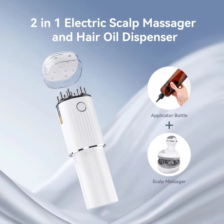 vilnason 3-in-1 Haaröl-Applikator & Kopfhautmassagegerät mit Rotlicht, 70 ml, Unisex - Bild 2