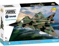COBI Konstruktionsspielzeug Saab AJS 37 Viggen Jagdflugzeug Kampfjet Klemmbaustein - Bild 1