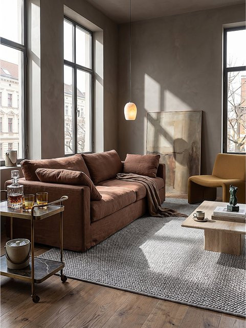 STURA Kadima Design Teppich aus Polypropylen in Grau, B/L: 160 x 220 cm - Bild 1