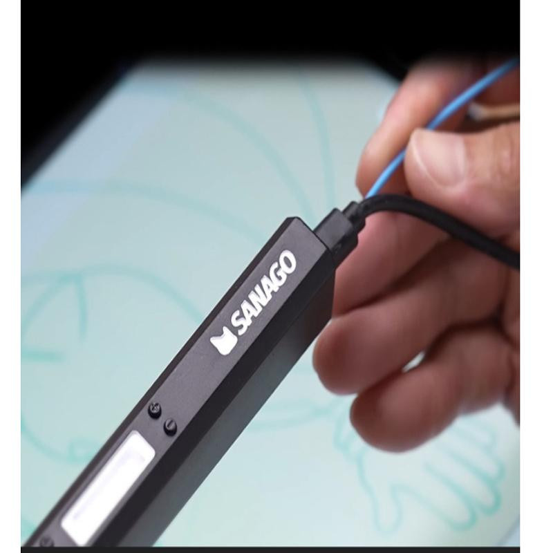 Sanago Premium 3D Stift Set mit austauschbaren Modulen in Schwarz mit USB-C Anschluss - Bild 7
