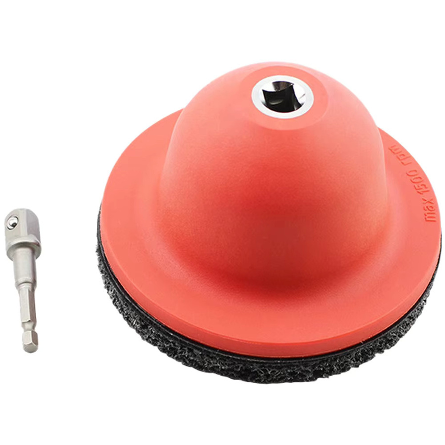 DAZZLEEX Radnabe Schleifer Reinigungspinsel Rot 150mm zur Felgenreinigung und Rostentfernung - Bild 2