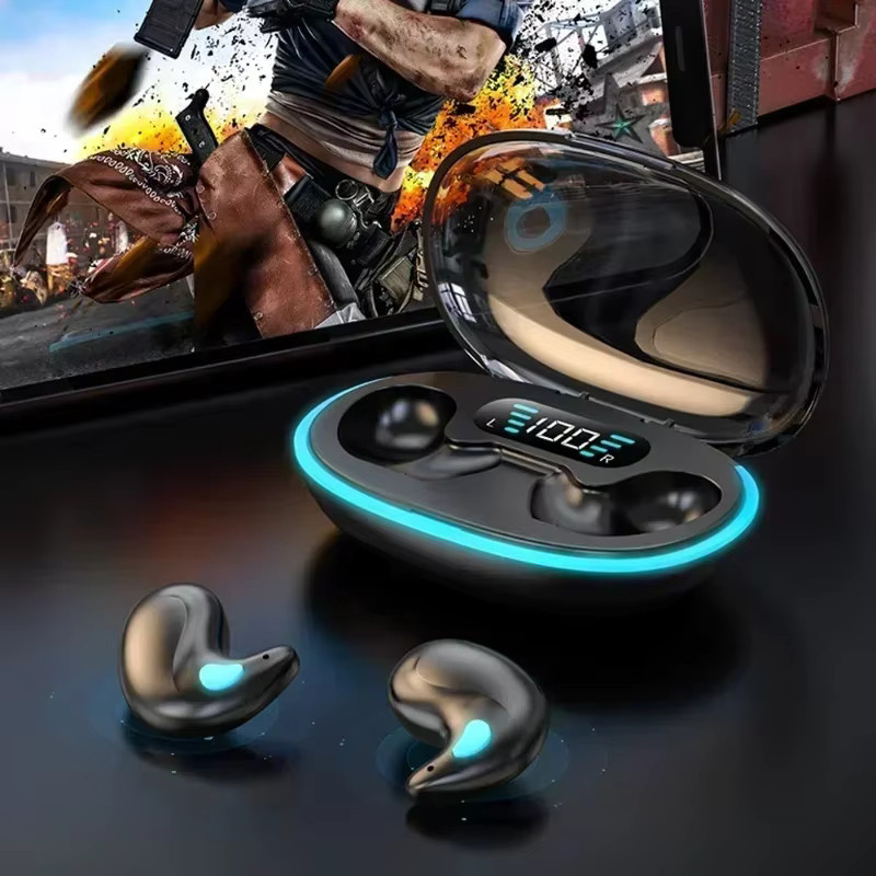 VIKEFON TWS Bluetooth Schlaf-Ohrhörer, kabellose Mini-Kopfhörer in Schwarz mit Mikrofon und HD-Anruf Funktion, wasserdicht und Stereo-Sound - Bild 3
