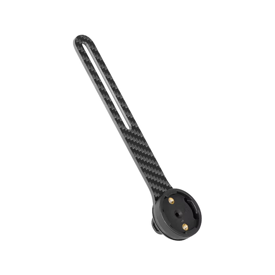 TOSEE Fahrradcomputer-Halterung aus Carbon in Schwarz, kompatibel mit Wahoo, Garmin, Giant und Bryton, inklusive Lichthalterung - Bild 1