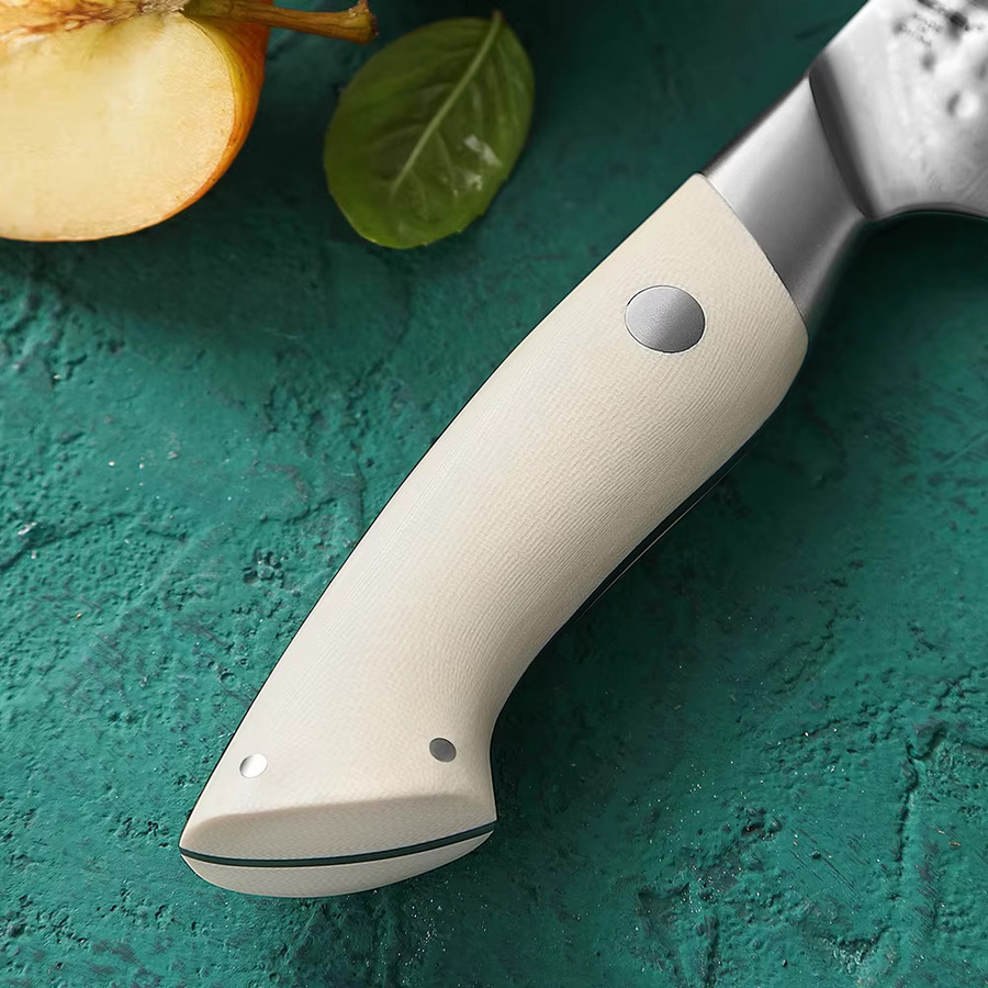 HEZHEN Allzweckmesser aus Damaststahl mit G10-Griff, 12,7 cm - Bild 4