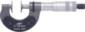 Helios-Preisser Bügelmessschraube für Zahnweiten in Silber, Messgenauigkeit 0,01 mm, Messbereich 120-145 mm - Bild 1