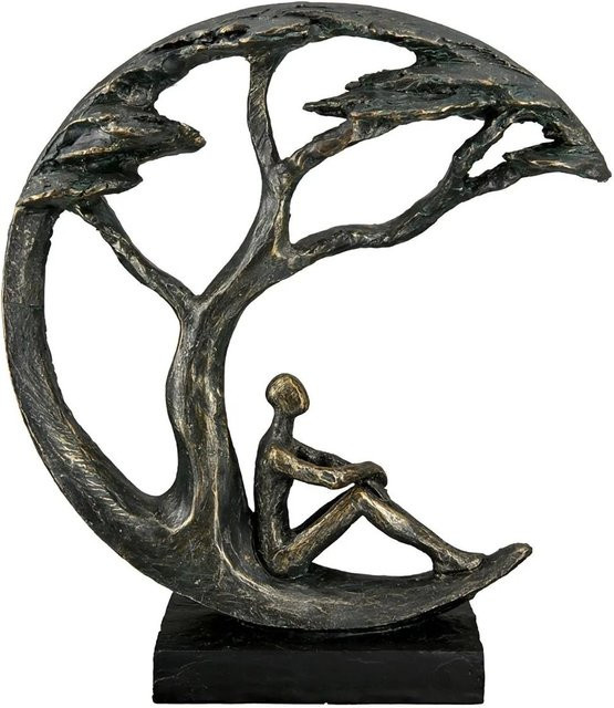Gilde Skulptur Daydreamer in Bronze, Höhe: 32 cm, Breite: 26 cm - Bild 1