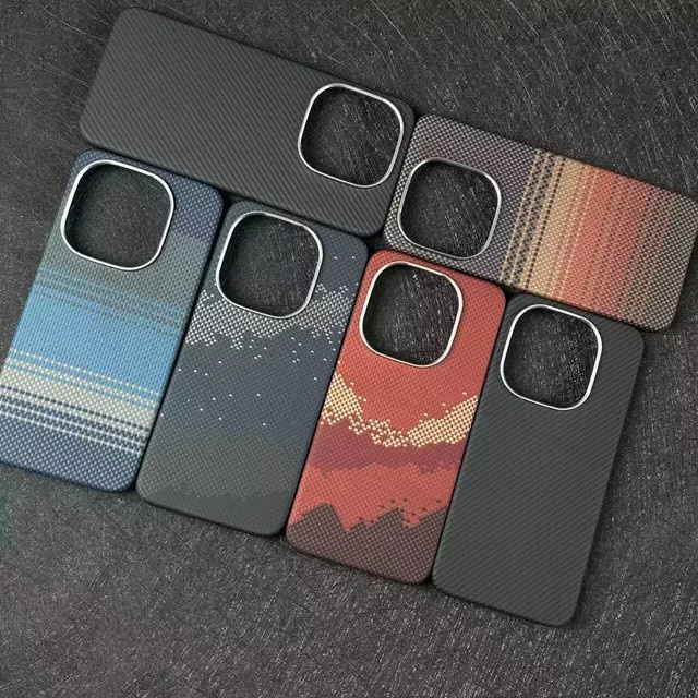 VIVO iQOO15 Handyhülle aus Kevlar Aramid Carbon Fiber mit Magnetschutz in Grün - Bild 1