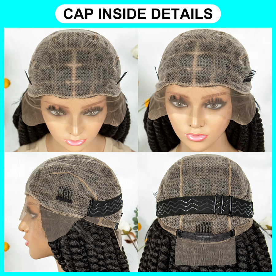 KIMA Perücke, synthetische HD Lace Front Braids, Damen - Bild 5