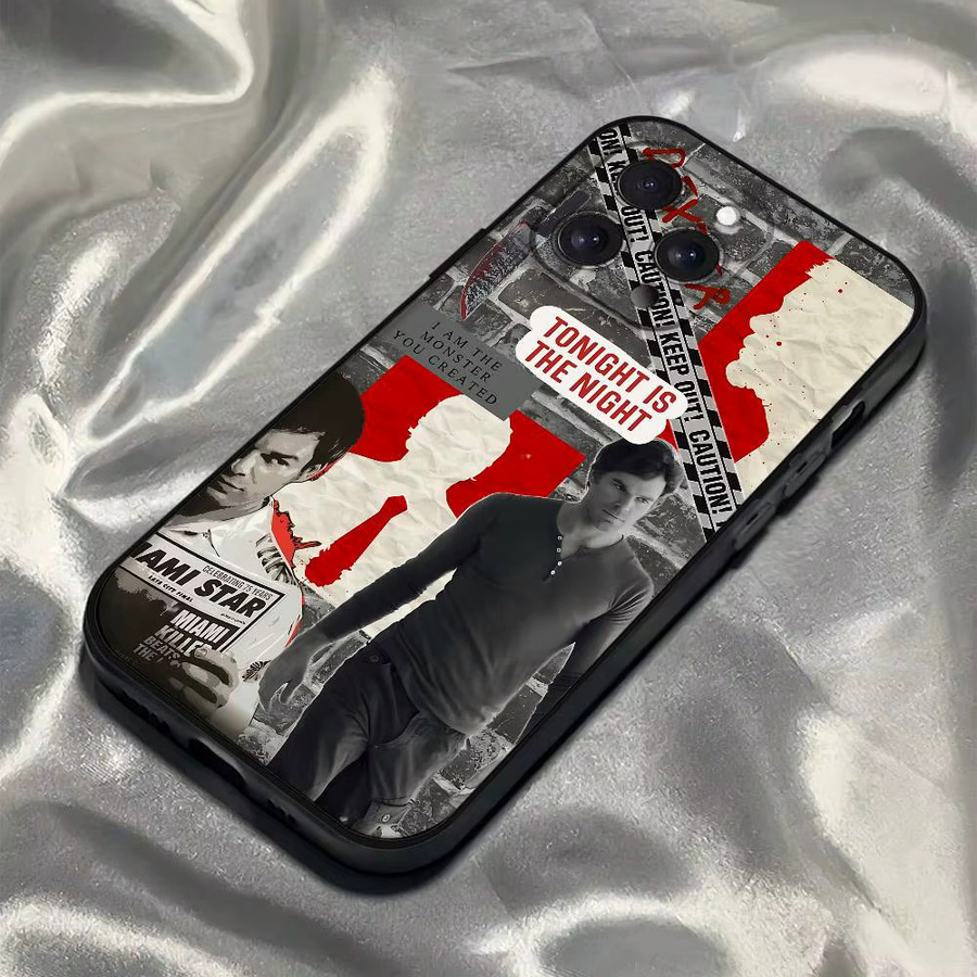Mesuca Handyhülle im Dexter Morgan Design für iPhone Modelle, Matte Weiche Silikon-Schutzhülle, Multicolour - Bild 2