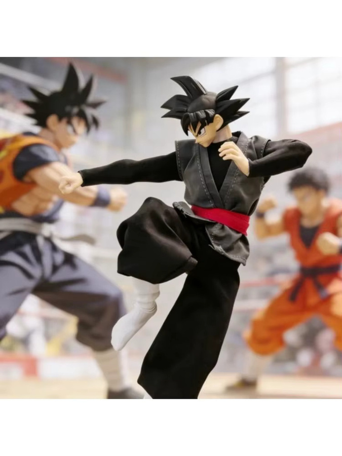 Bandai Dragon Ball SHF Super Saiyan Goku Black Daoist Robe Training Suit, Actionfigur Zubehör, 1/12 Maßstab - Bild 3
