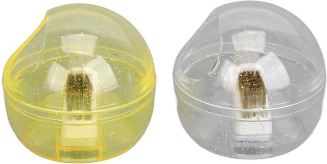 Koogeelife Nagelpolierkopf Reinigungsbürste, beige, 2 Stück - Bild 1