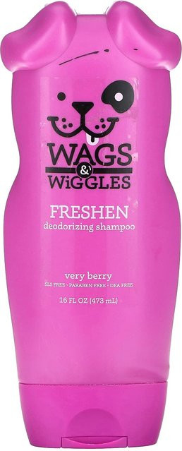 Wags & Wiggles Pressene Deodorizing Shampoo, 473 ml, Pink - Bild 1