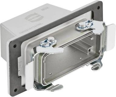 HARTING Wanddurchführungsgehäuse 19 62 816 1141ML aus Stahl in Silber - Bild 1