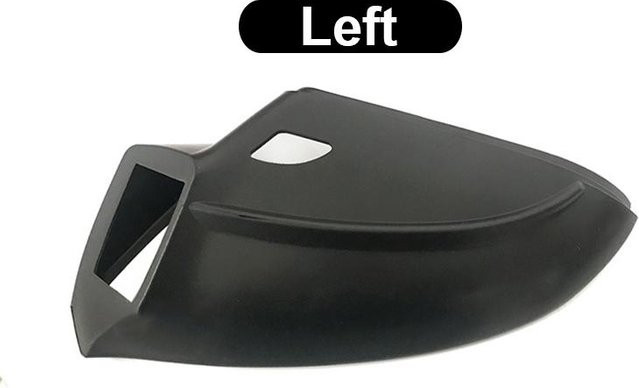 RuJia Home Decor Vordere Seitenrückspiegel-Basisabdeckung und unterer Halter für Volkswagen Golf MK7 GTI 7 MK7.5 R in Schwarz - Bild 1