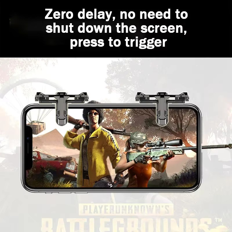 JW1D Handy Gamepad Controller mit 4-Finger-Trigger für PUBG und Shooter, L1R1 Legierung-Tasten für iOS und Android Universal - Bild 4