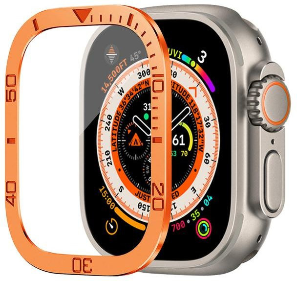 Hülle für Apple Watch Ultra, Aluminiumlegierung, Silber, 49 mm - Bild 1