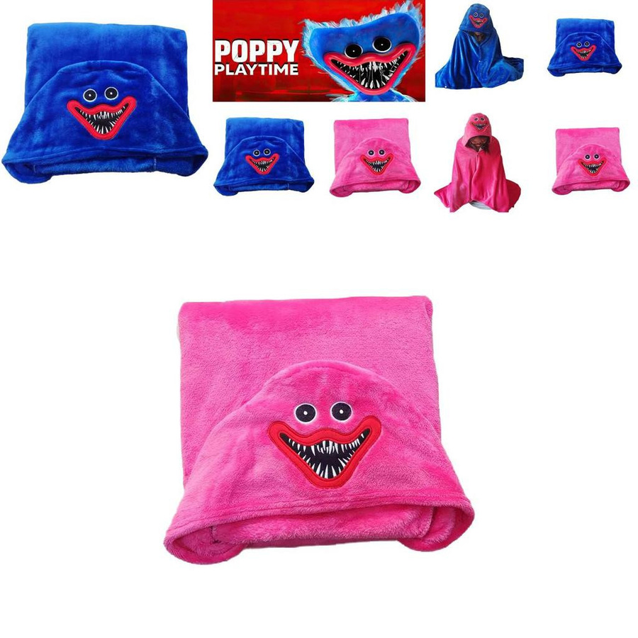Poppy Playtime Motiv-Decke aus Plüsch in Blau, B/T: 150 x 80 cm - Bild 7
