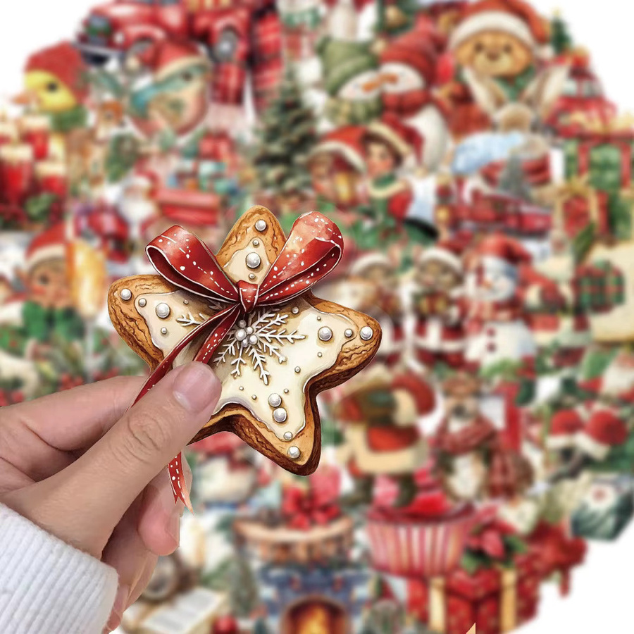 Charile Vintage Weihnachten Cartoon Graffiti Aufkleber, Multicolor - Bild 2